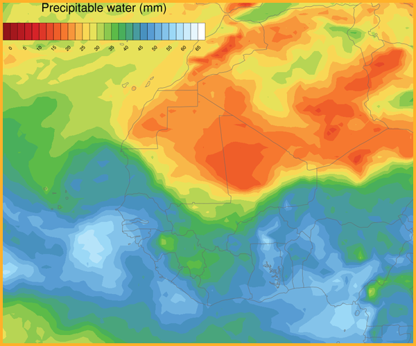 Precipitable Water (PWAT)